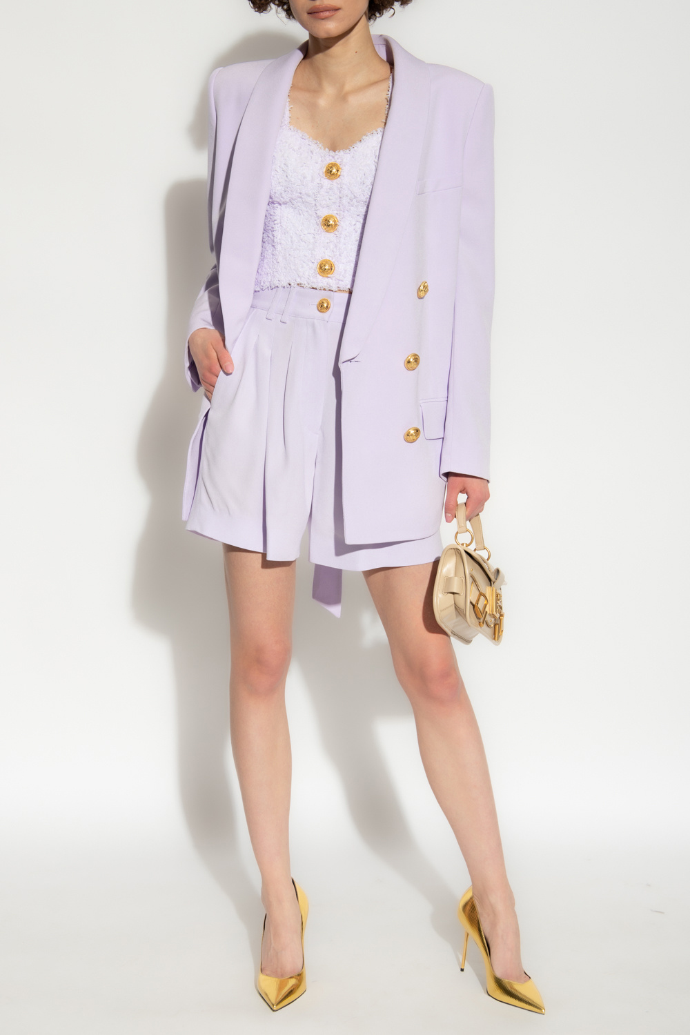 Lilac clearance balmain blazer